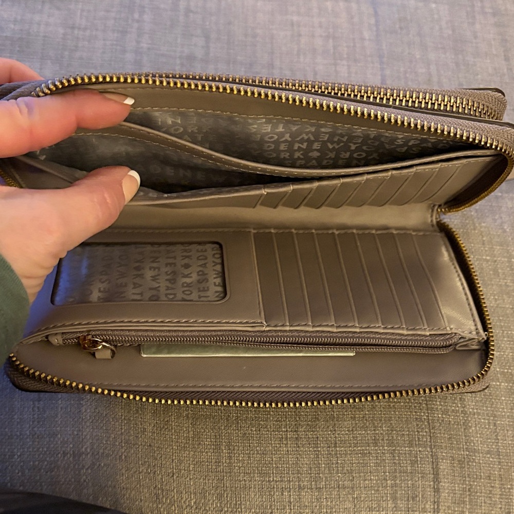 Kate Spade Taupe Wristlet Wallet - Picture 9 of 9